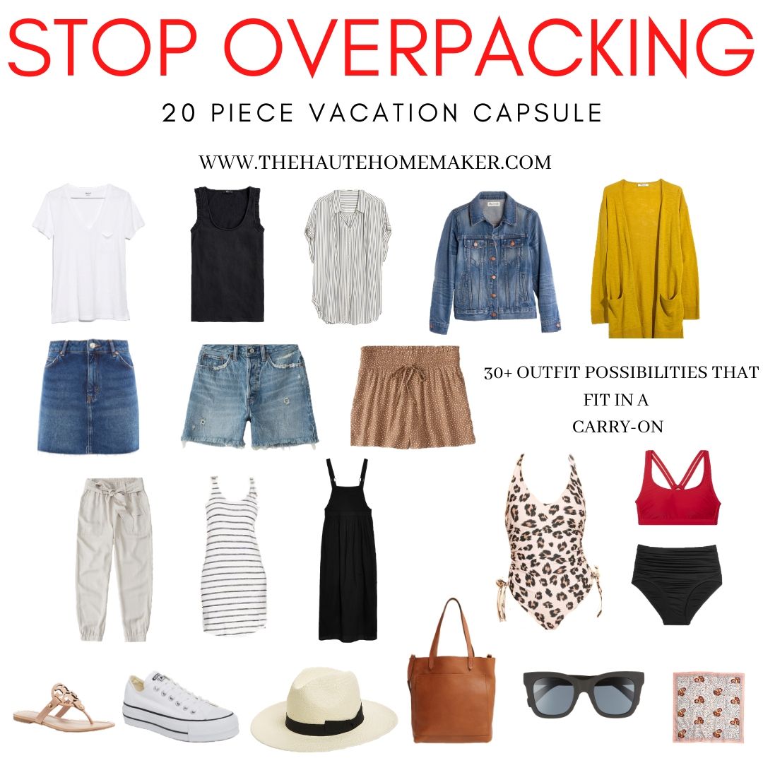 Minimalist Travel Wardrobe What To Pack The Haute Homemaker