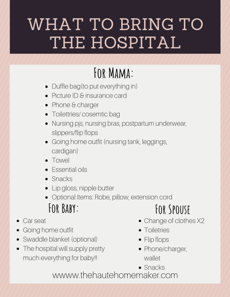 The best postpartum essentials to pack in your hospital bag! New