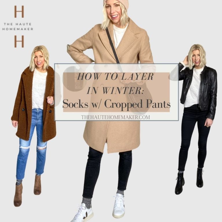 How To Wear Socks with Cropped Pants - The Haute Homemaker