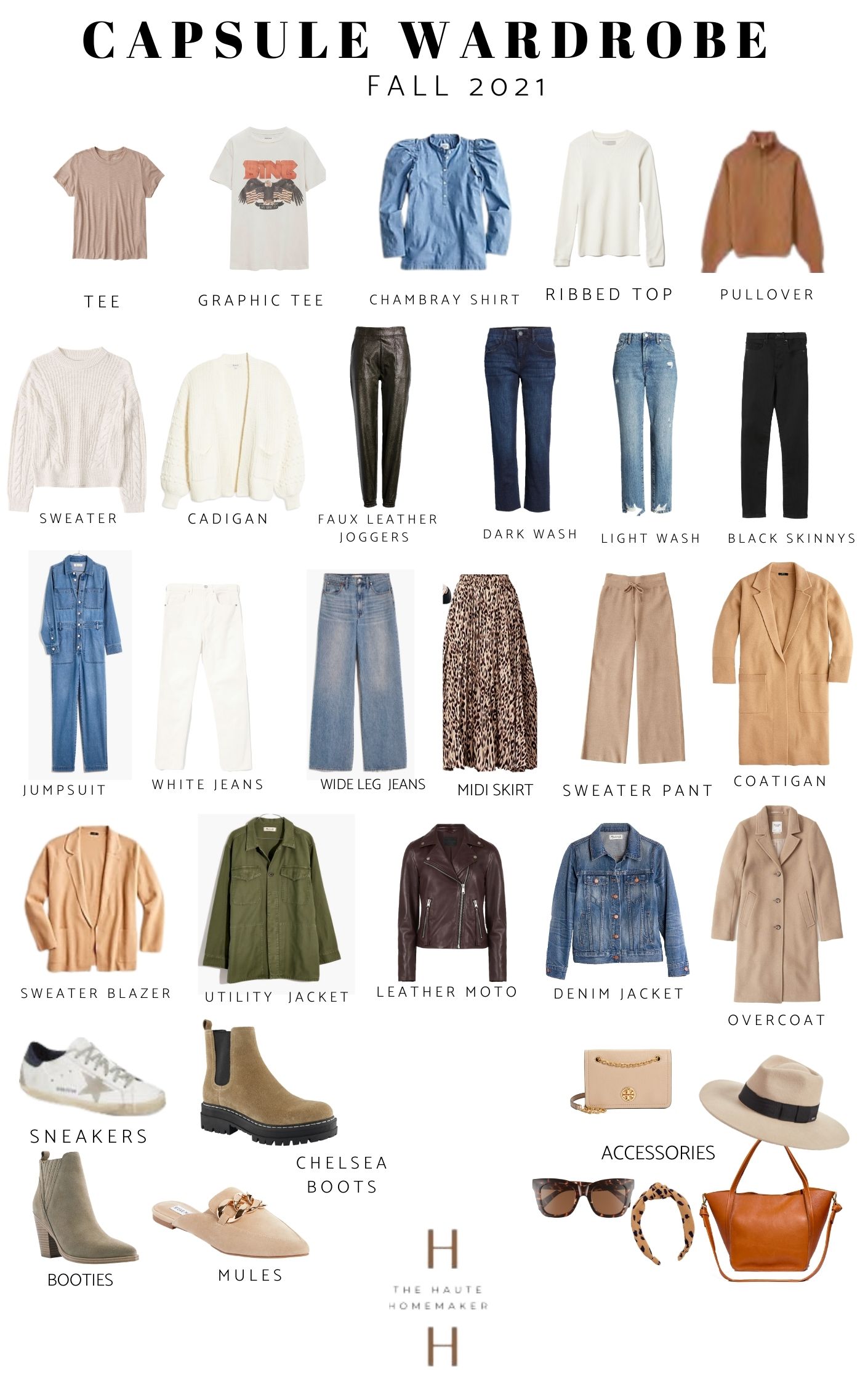 THE MODERN HOTTIE'S CAPSULE WARDROBE: STAPLE PIECES TO HELP YOU CREATE  ENDLESS FALL OUTFITS — style by sharra