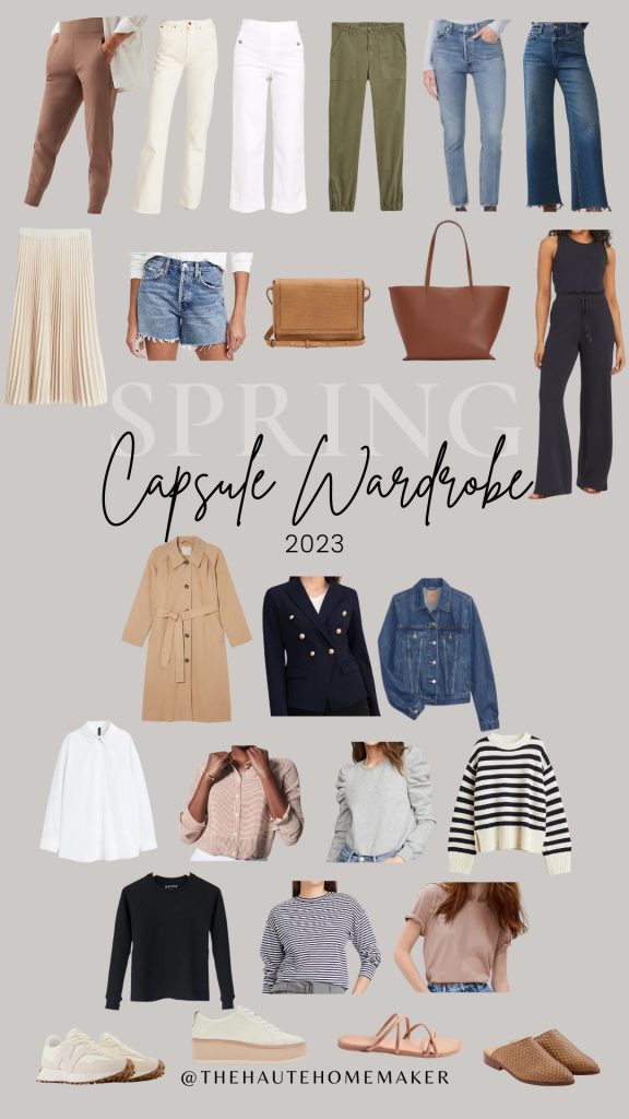 key staples spring capsule wardrobe pieces 