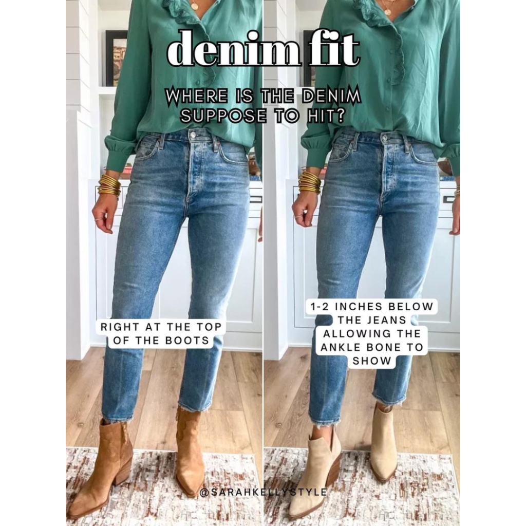 fall denim guide 2023 tips for how to wear jeans with boots