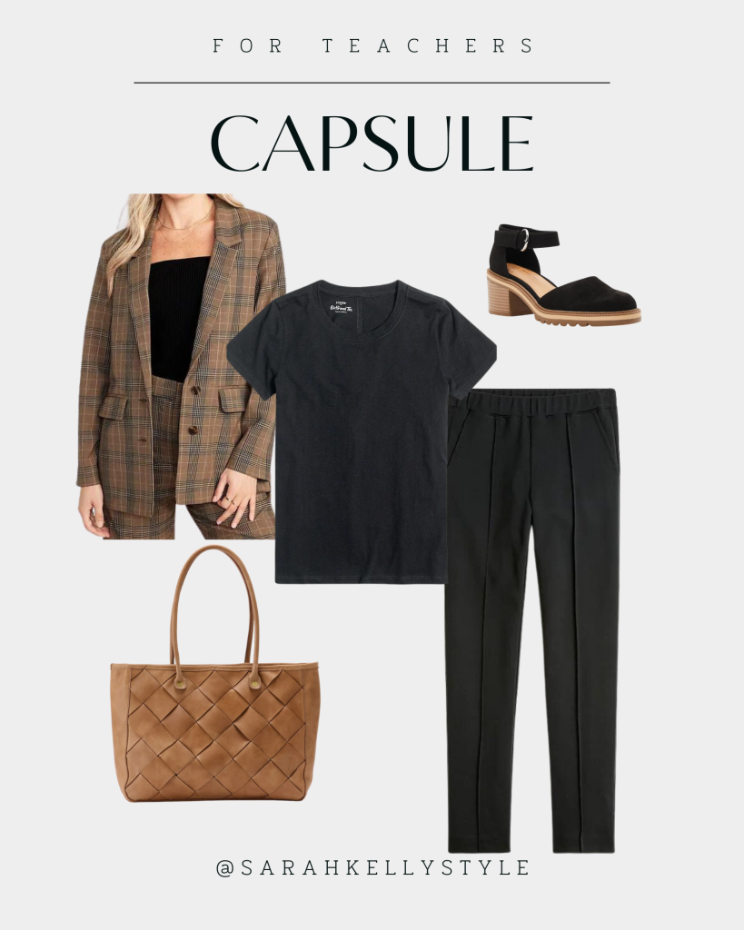 fall teacher capsule wardrobe outfit 