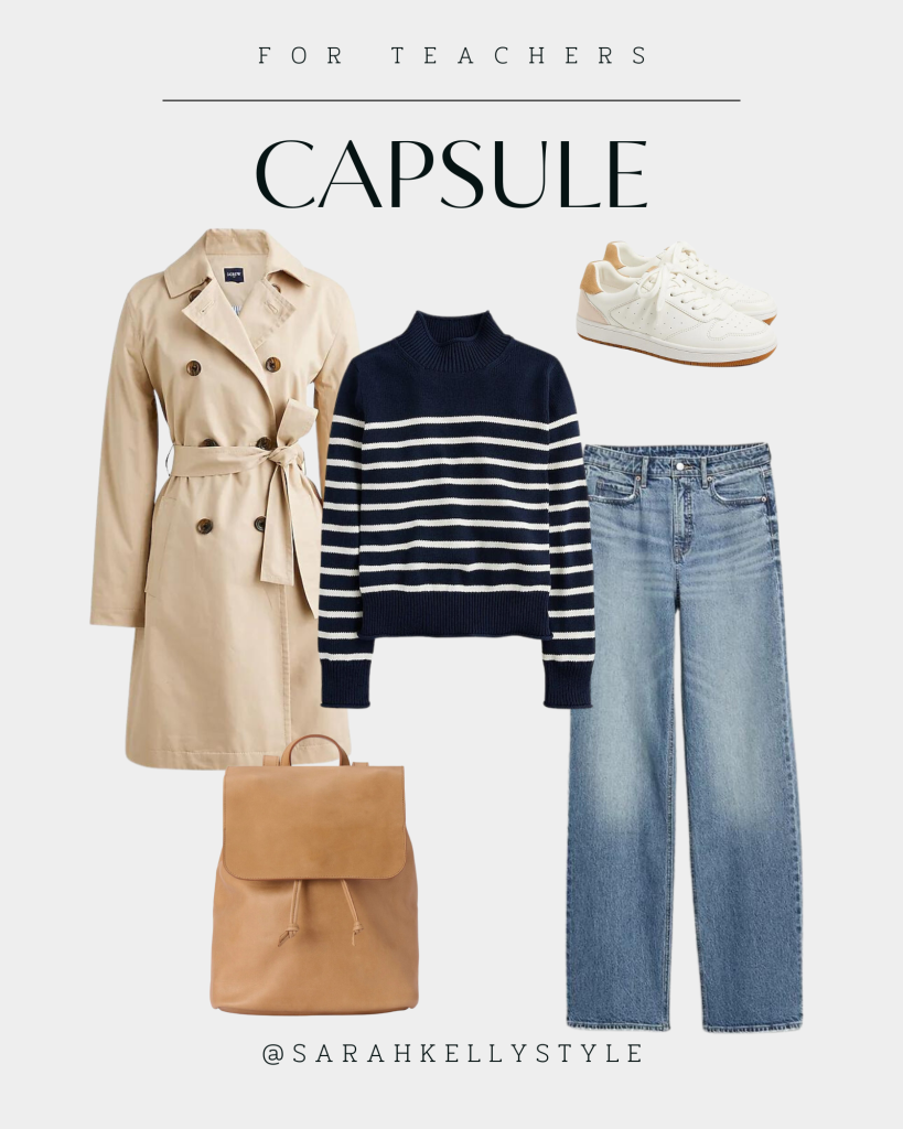 fall teacher capsule wardrobe outfit 