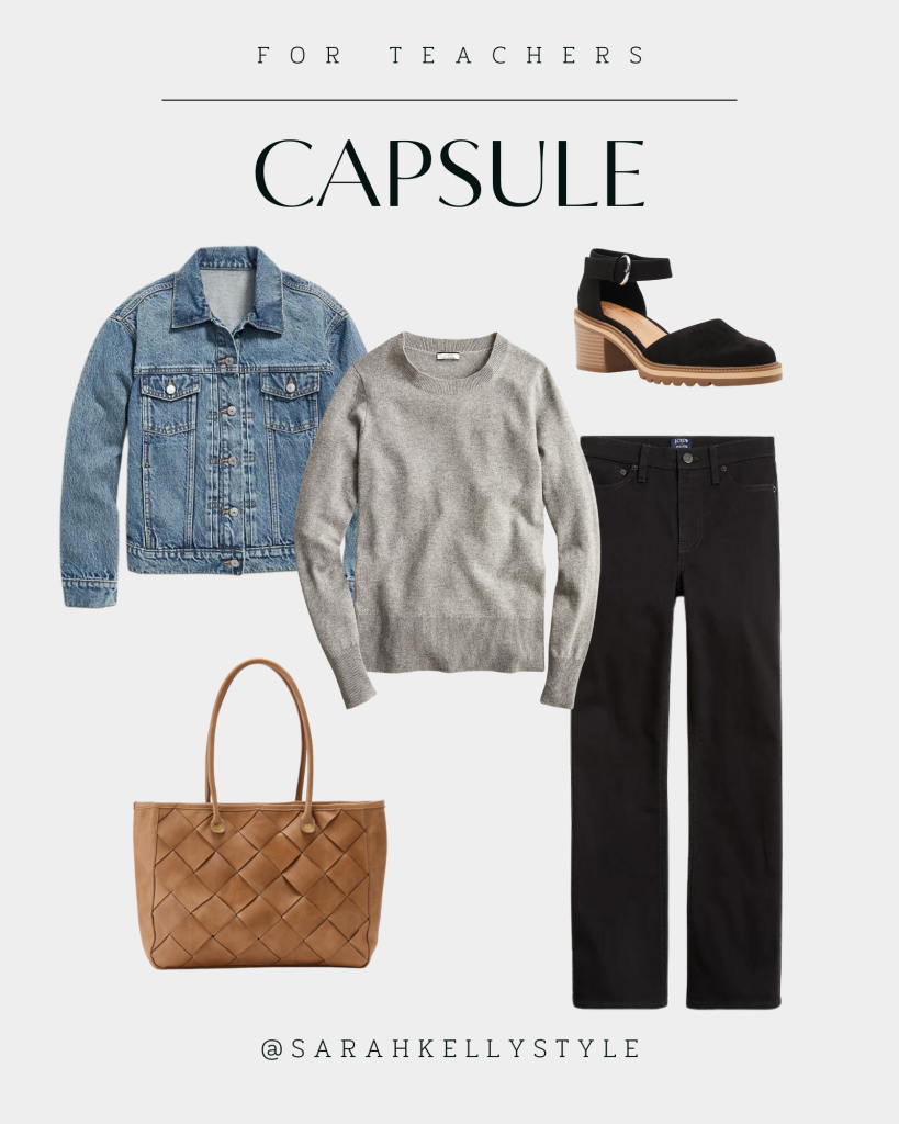 fall teacher capsule wardrobe outfit 